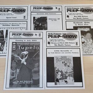 Bundle 5 SLG AMAZE INK Peep Show Newsletter Preview Y2K 2003: 35, 36, 39, 41, 46